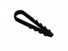 Дюбель хомут для крепления кабеля, цвет-чёрный 19х25 (100шт)